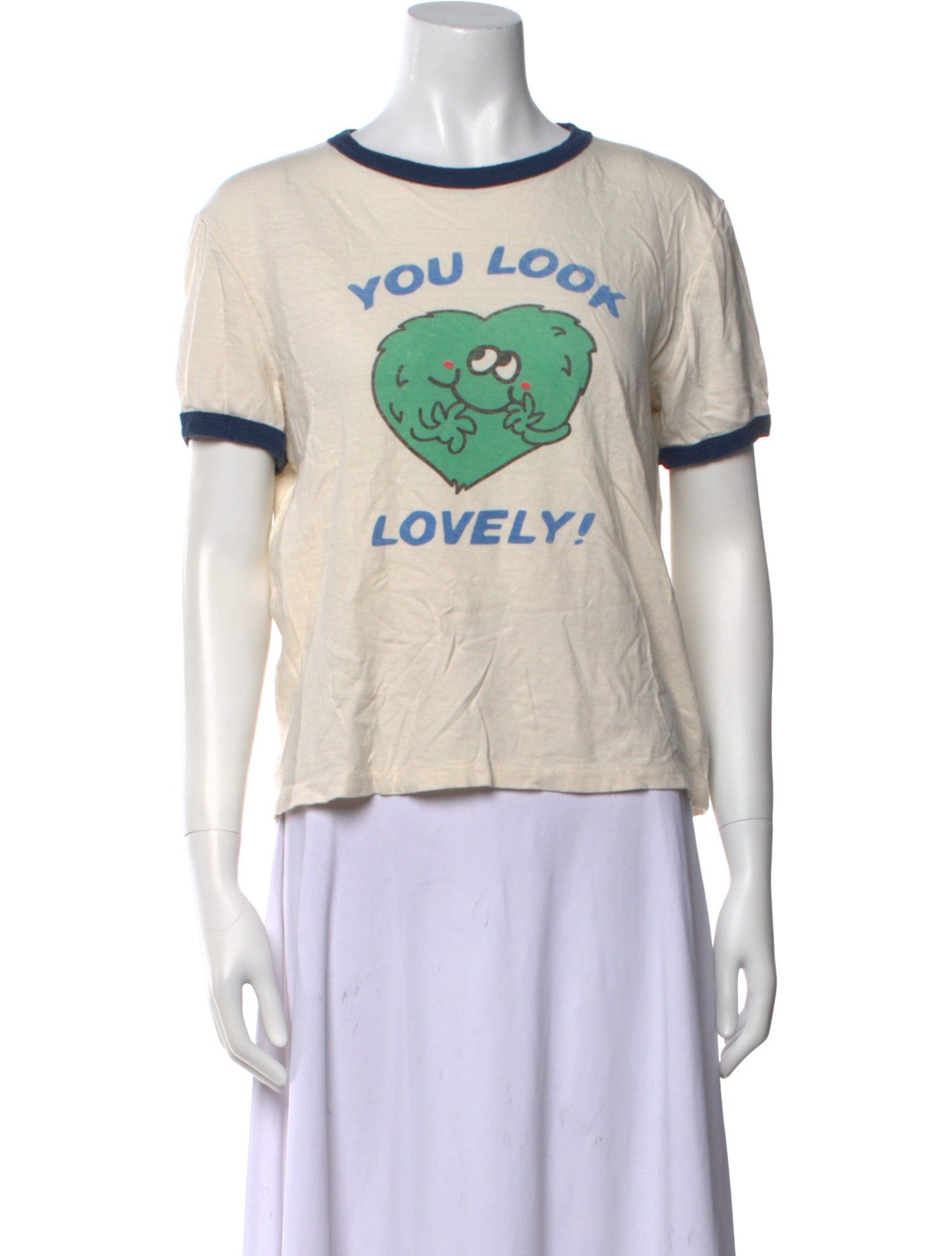 RE/DONE Graphic Print Crew Neck T-Shirt